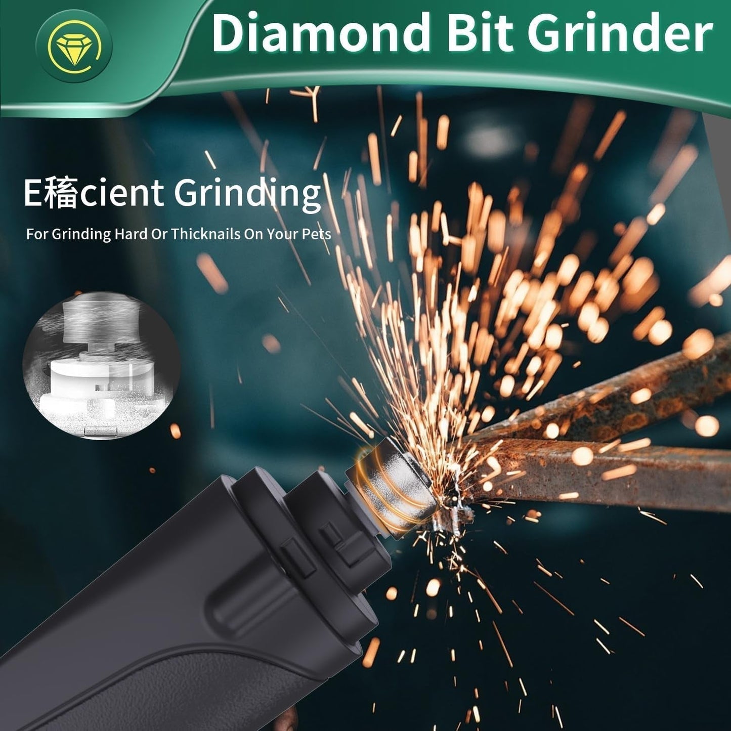 Cat Dog Nail Clippers Trimmers USB Rechargeable LED Light