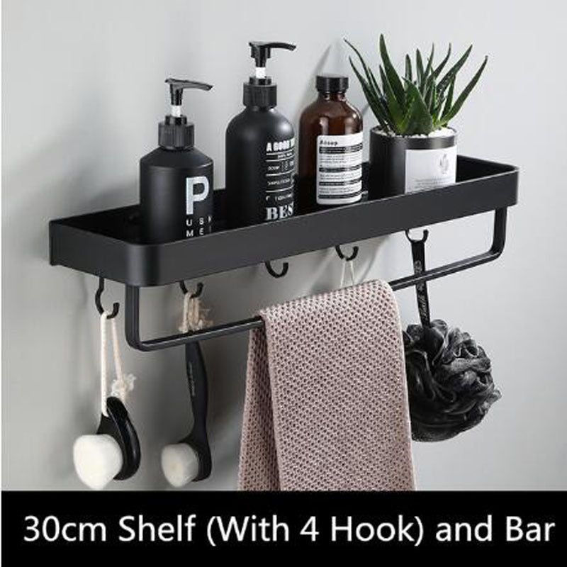 Aluminum Bathroom Wall Shelf Storage Unit