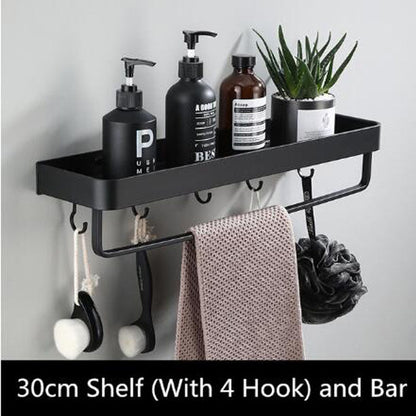 Aluminum Bathroom Wall Shelf Storage Unit