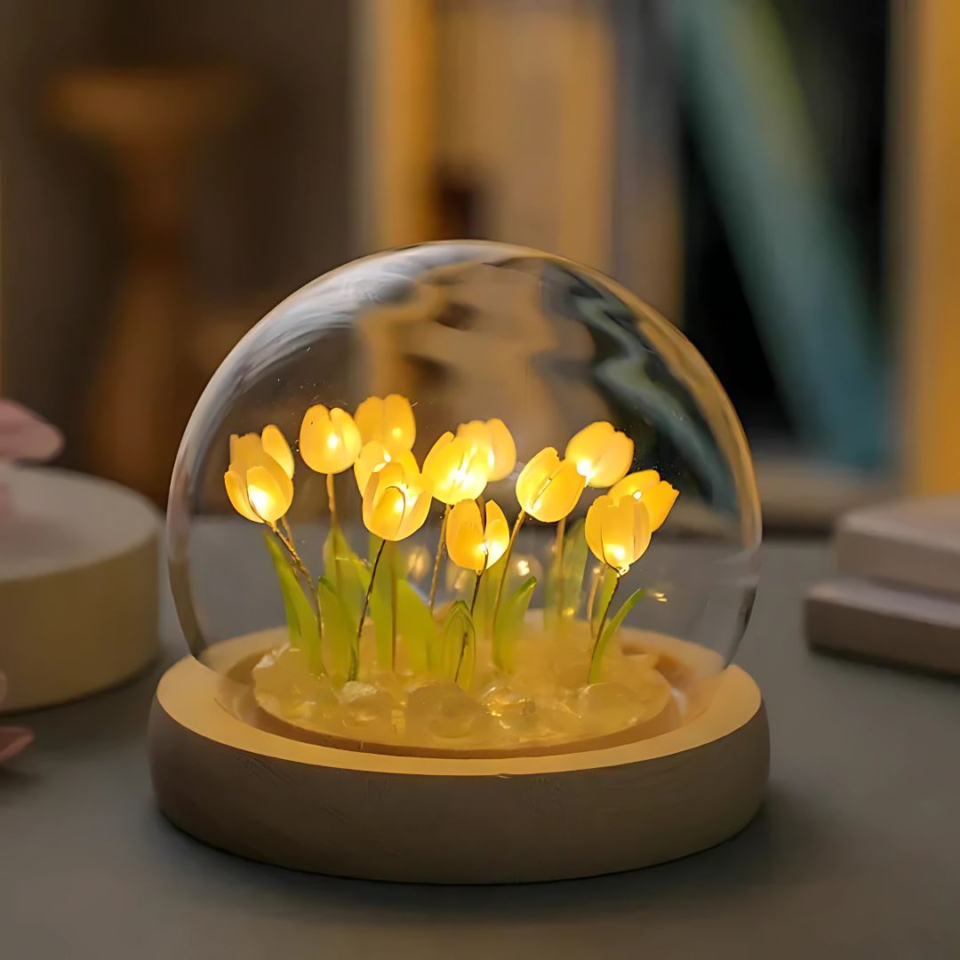 Tulip LED Flush Mount Night Light Fixture