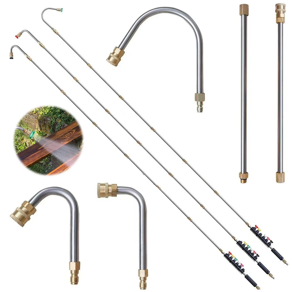 Telescopic High-Pressure Washer Wand Set 4000 PSI