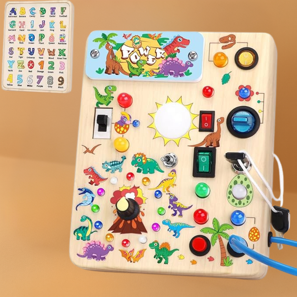 Montessori Busy Board Sensory Toy for Toddlers