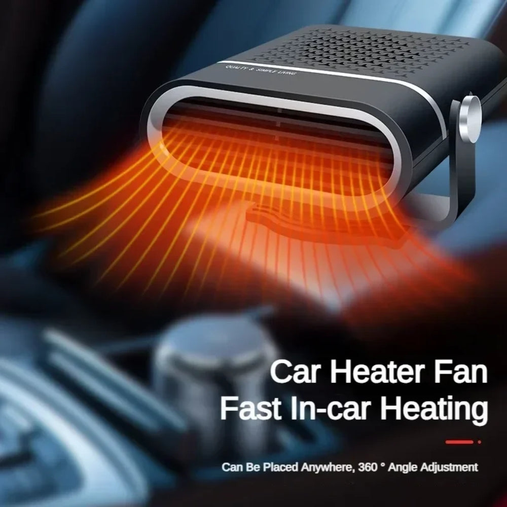 Portable Car Heater Fan 12V Heating Cooling Defrosting 4-in-1
