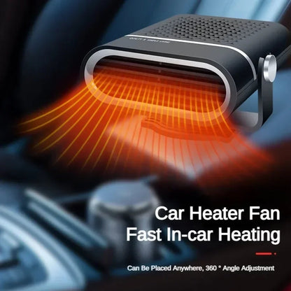 Portable Car Heater Fan 12V Heating Cooling Defrosting 4-in-1