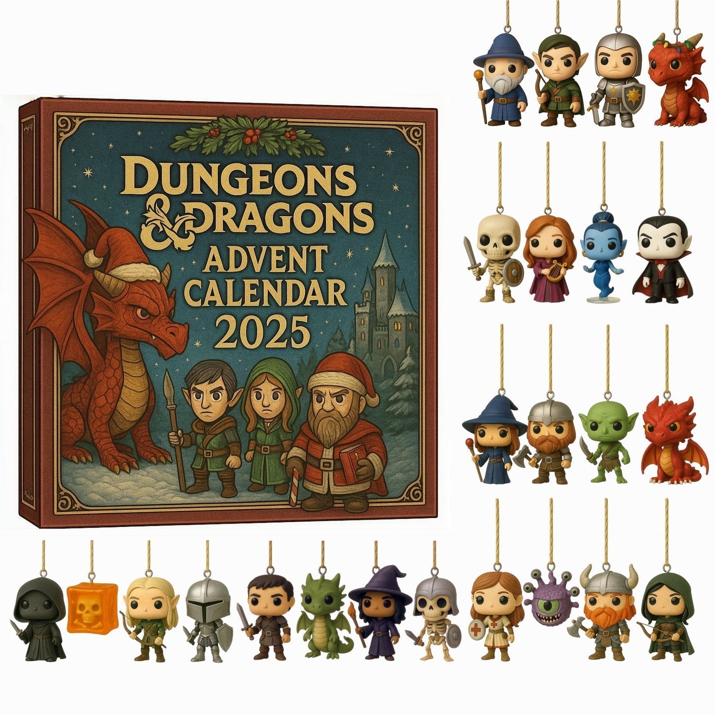 Dungeons and Dragons Advent Calendar 2025 Game Accessory Set