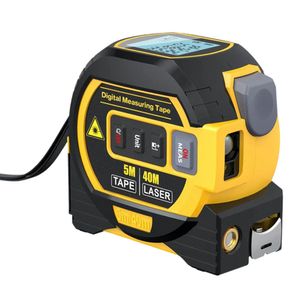 3-in-1 Laser Tape Measure Tool 40M Measurement Device
