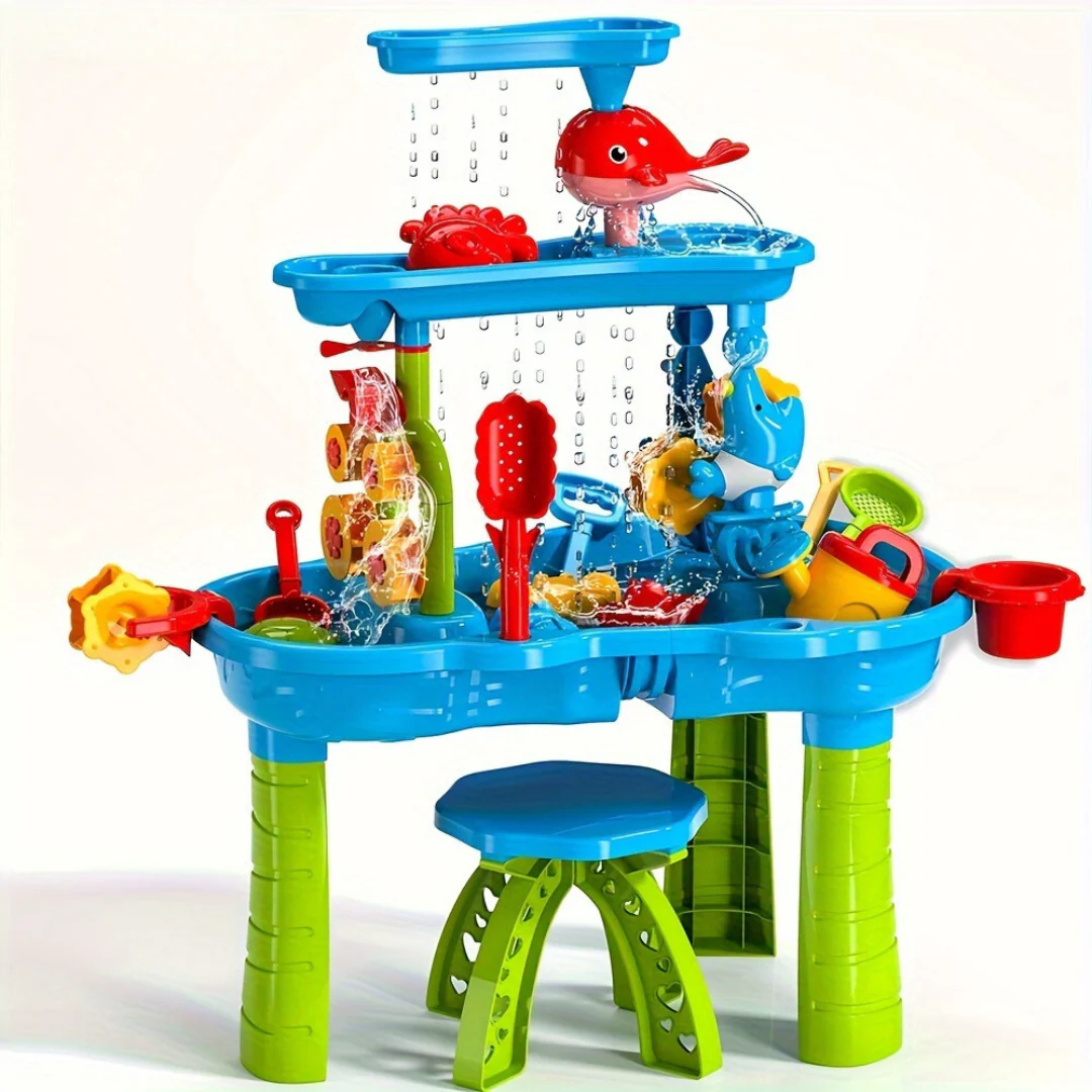 3-Tier Sand Water Table Toy for Kids