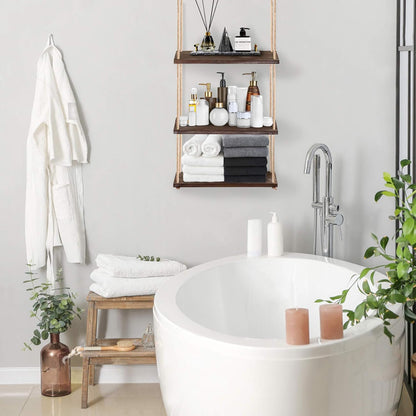 3-Tier Wall Shelf for Indoor Plants Hanging Shelf