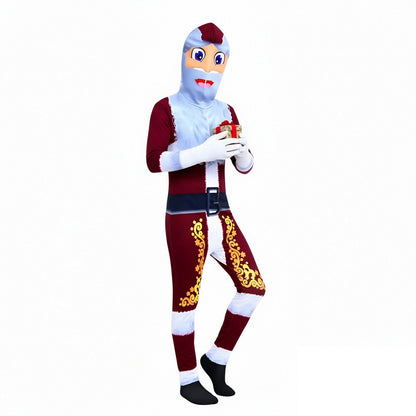 Kids Santa Costume Onesie Holiday Outfit