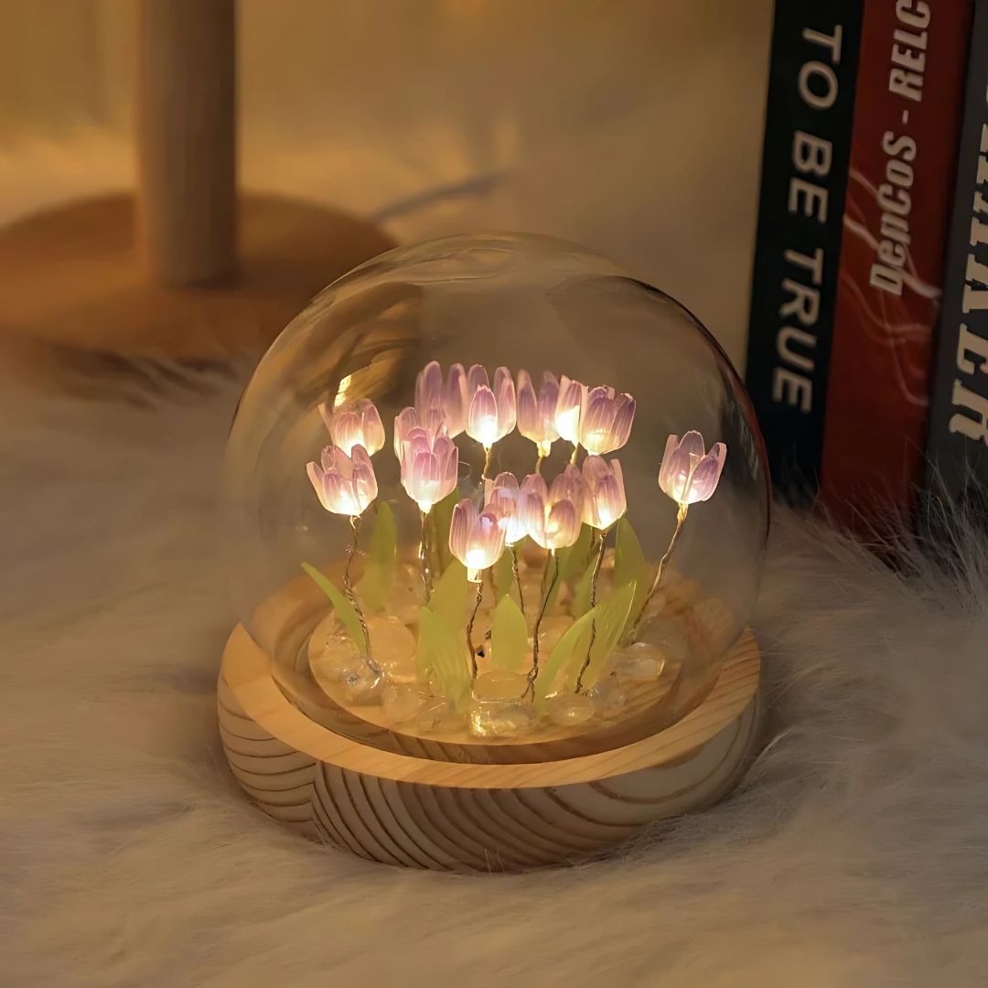 Tulip LED Flush Mount Night Light Fixture