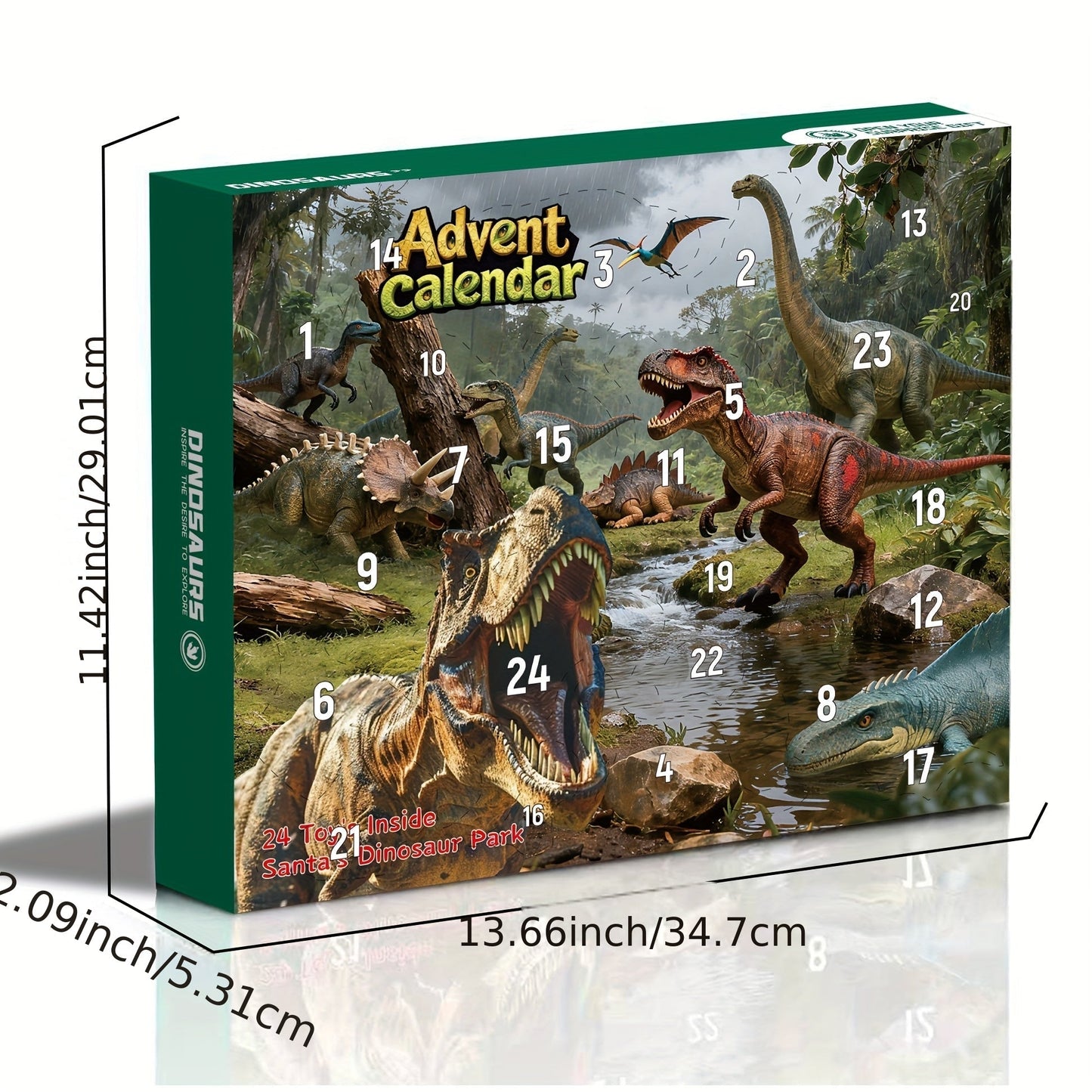Dinosaur Advent Calendar Figures 24 Days Set