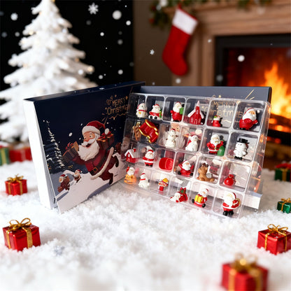 Advent Calendar with 24 Mini Figurines Set