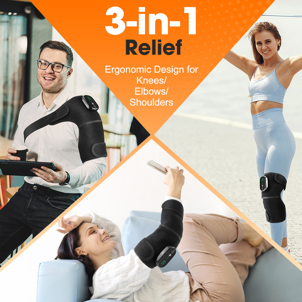 Heating Vibration Knee Pad Therapy Device