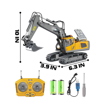 4WD Remote Control Excavator Bulldozer Dump Truck Toy Vehicle