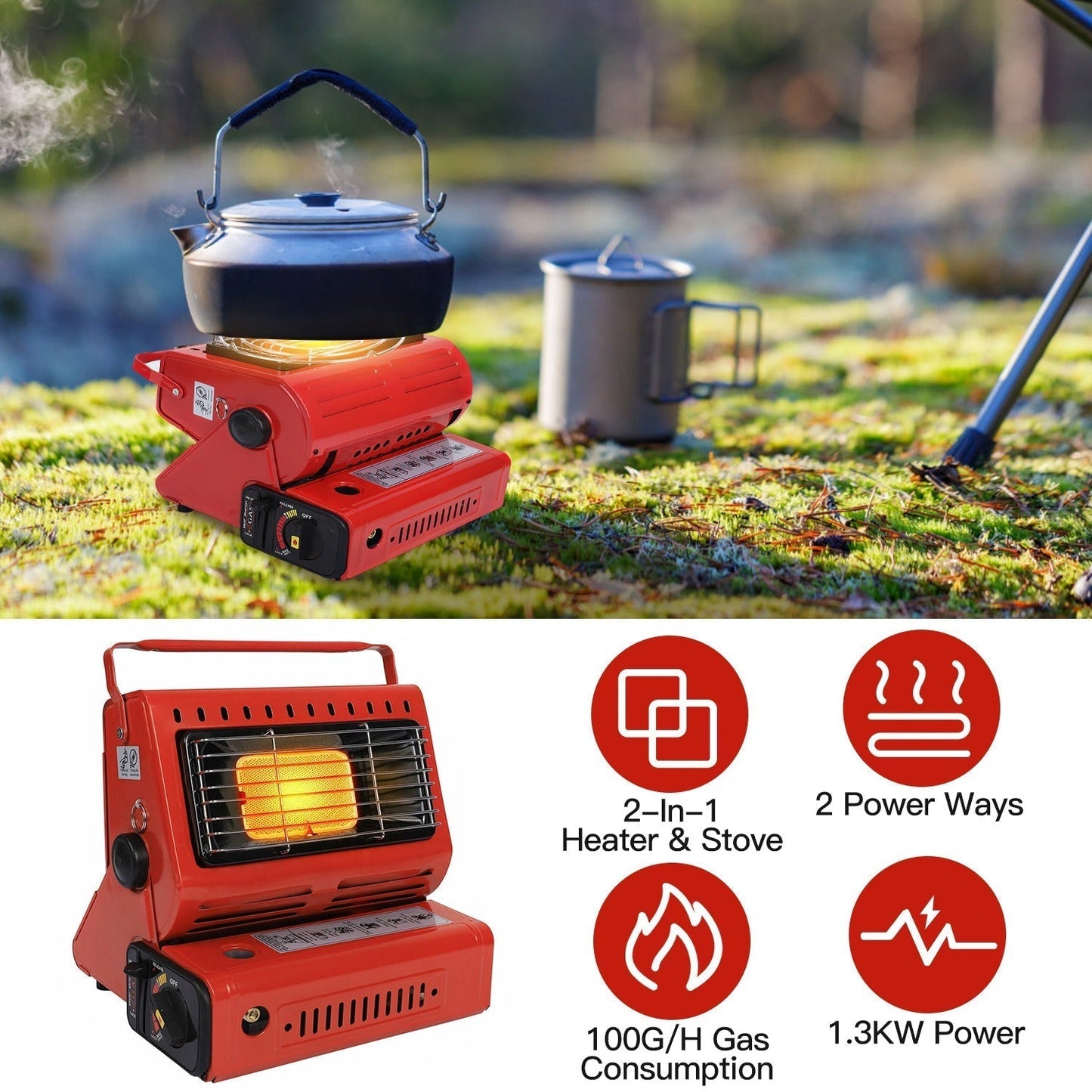 Butane Burner Portable Outdoor Stove Camping Cooking Equipment