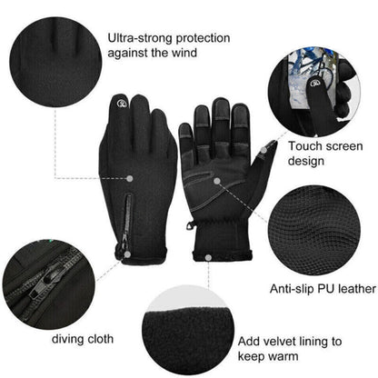 Heated Waterproof Touchscreen Gloves