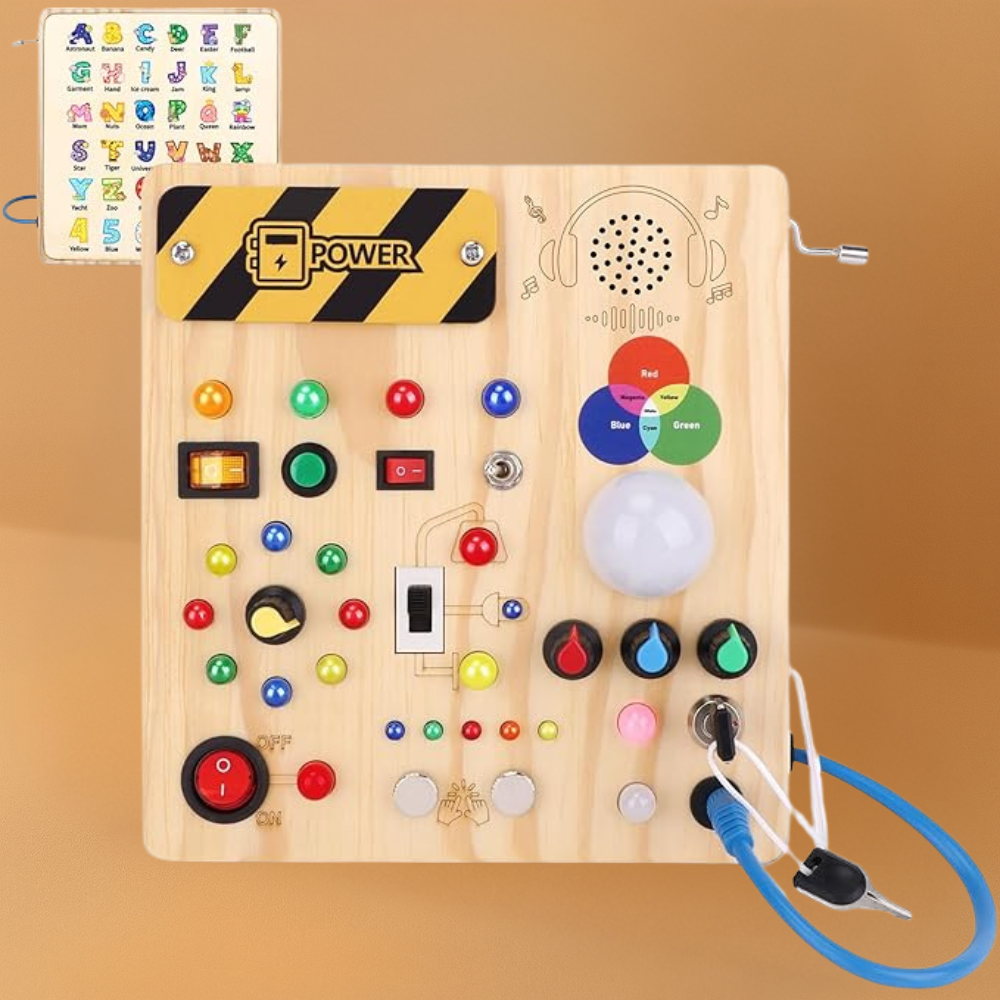 Montessori Busy Board Sensory Toy for Toddlers