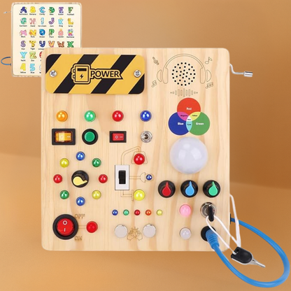 Montessori Busy Board Sensory Toy for Toddlers