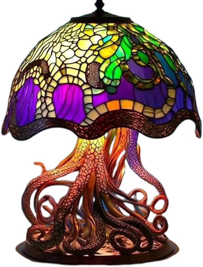 Stained Glass Mushroom Table Lamp 9 Styles