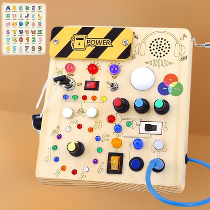 Montessori Busy Board Sensory Toy for Toddlers