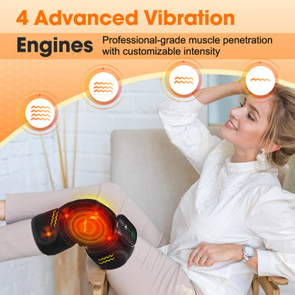 Heating Vibration Knee Pad Therapy Device