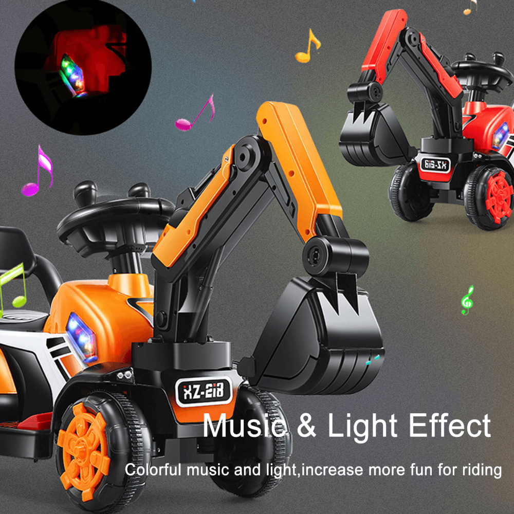 Electric Ride On Excavator Toy Vehicle
