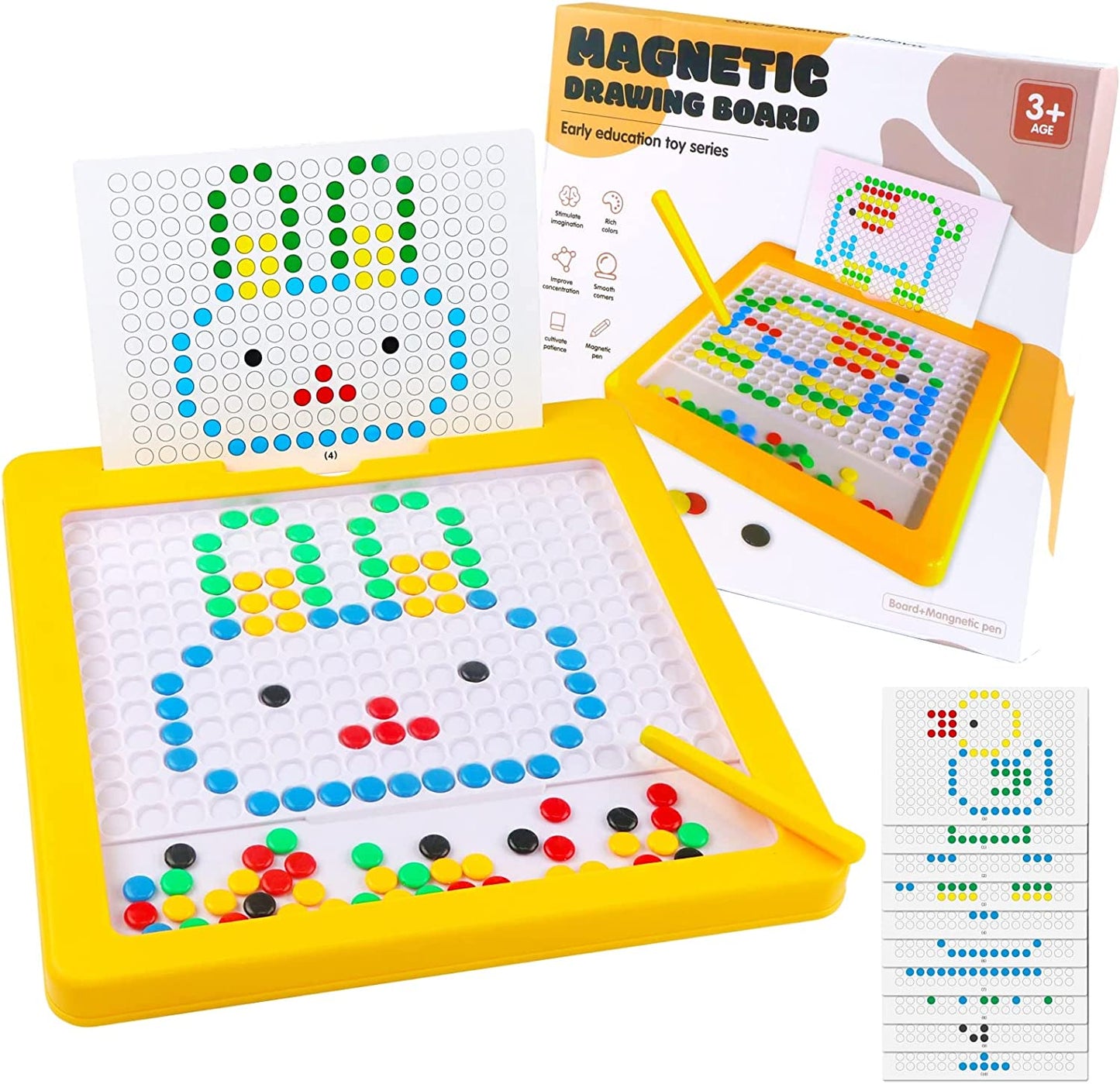 Magnetic Dots Board Educational Toy Set Montessori