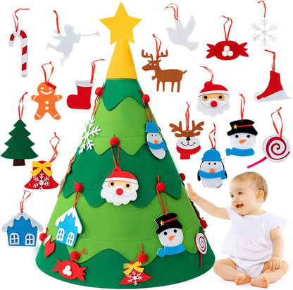3D Felt Christmas Tree Craft Kit