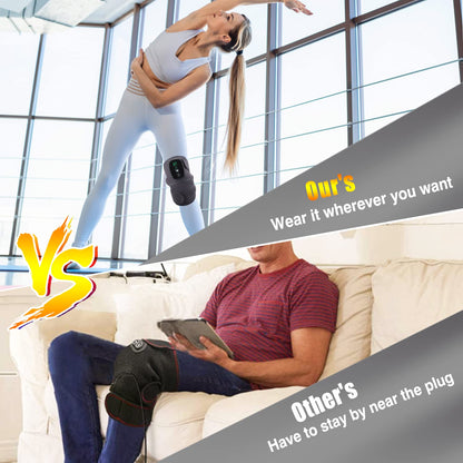 Heated Knee Massager Therapy Device 3-in-1 Unit