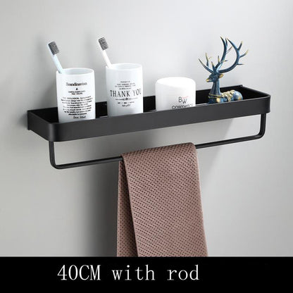 Aluminum Bathroom Wall Shelf Storage Unit