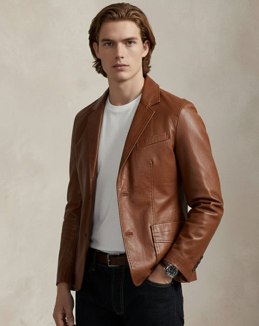 Men's Classic Leather Jacket