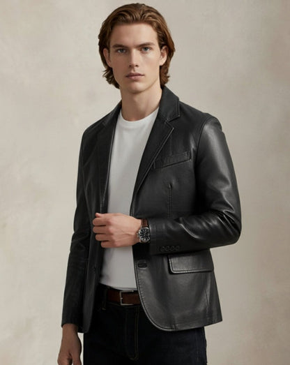 Men's Classic Leather Jacket