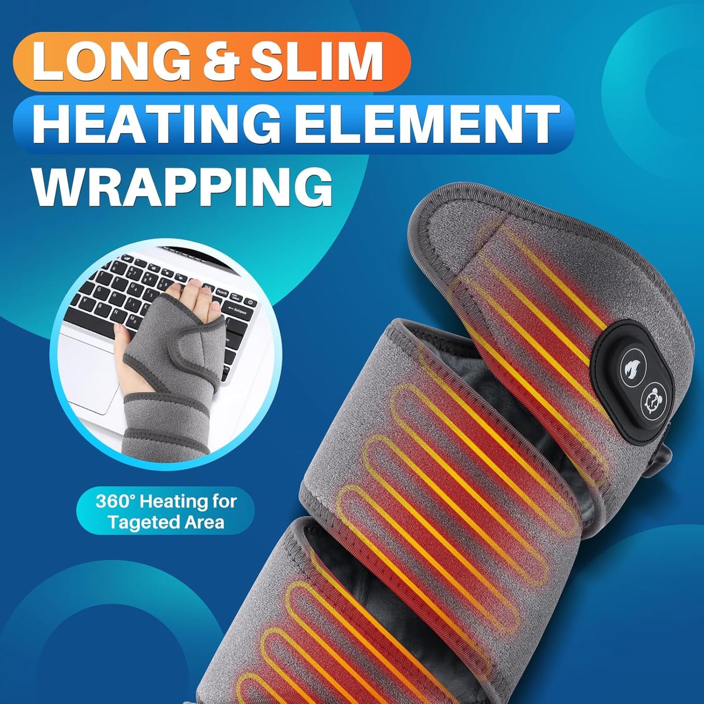Elbow Heating Pad Wrap Pain Relief Device