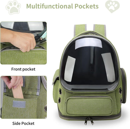 Cat Carrier Backpack Transparent Design