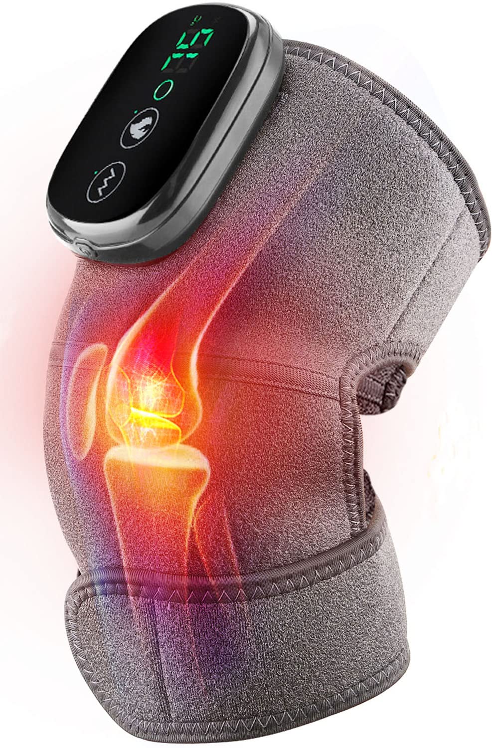Heated Knee Massager Therapy Device 3-in-1 Unit