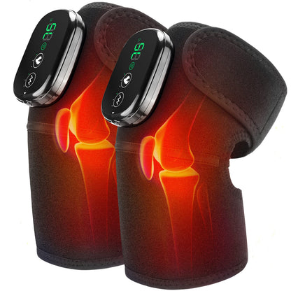 Heated Knee Massager Therapy Device 3-in-1 Unit