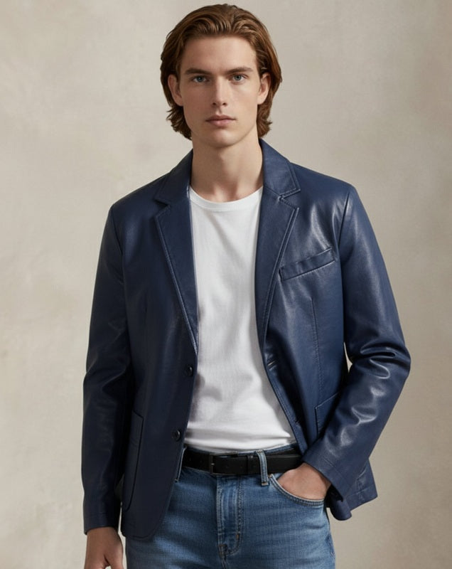 Men's Classic Leather Jacket
