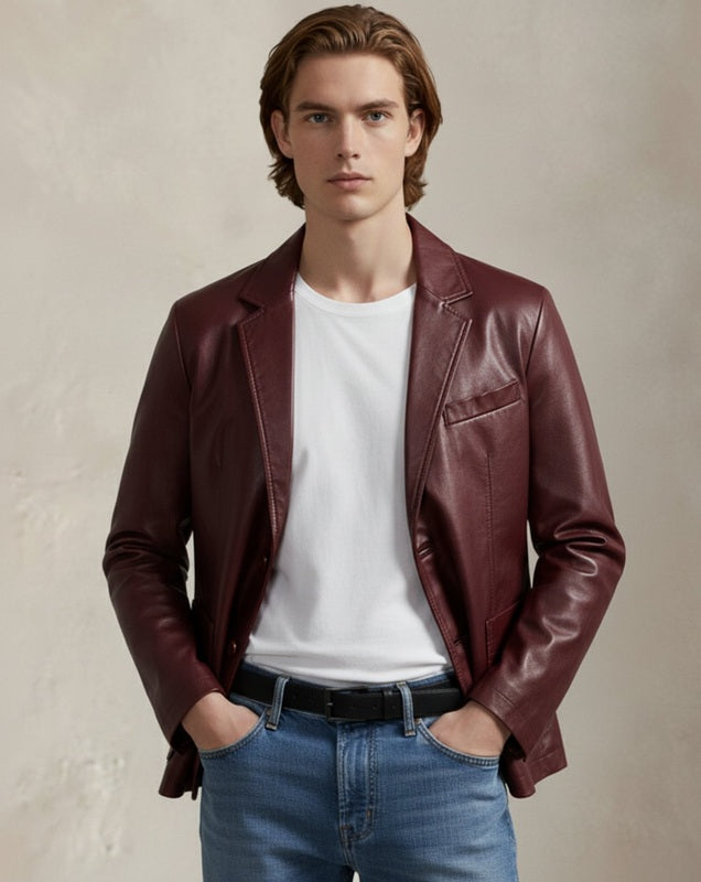 Men's Classic Leather Jacket