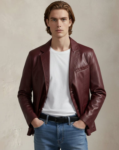 Men's Classic Leather Jacket
