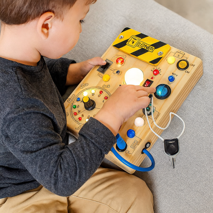 Montessori Busy Board Sensory Toy for Toddlers