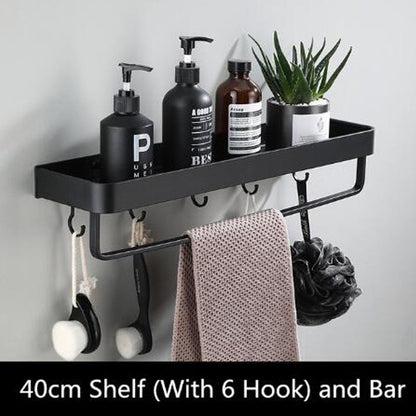 Aluminum Bathroom Wall Shelf Storage Unit