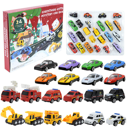 Kids Advent Calendar 2025 Pullback Car Blind Box 24 Piece Set