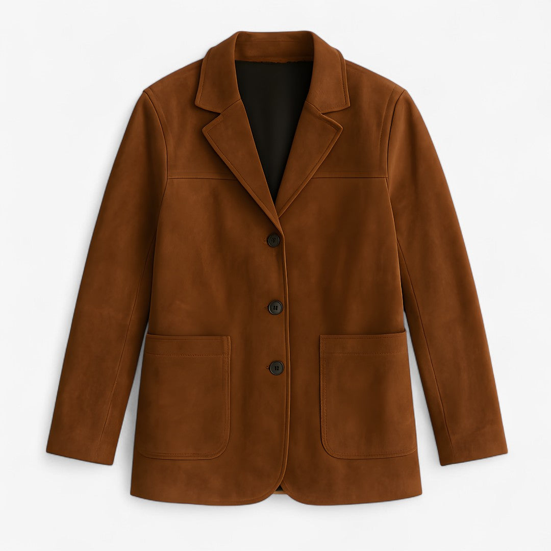 Suede Leather Jacket for Women Effortless Tailored Fit