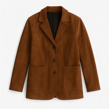 Suede Leather Jacket for Women Effortless Tailored Fit