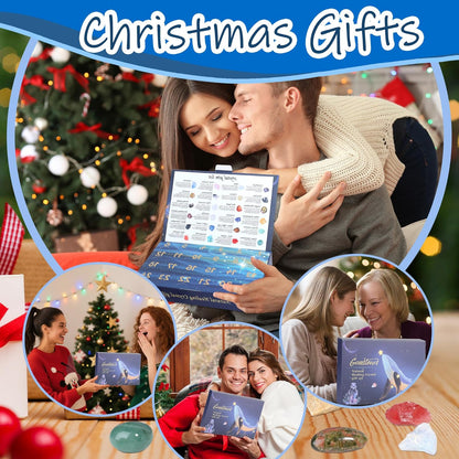 Advent Calendar 2025 Blind Box Gemstone 24 Pieces Set