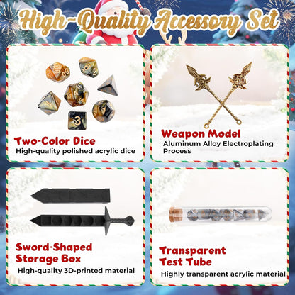 Christmas Advent Calendar 2025 Dice Set Role Playing Game