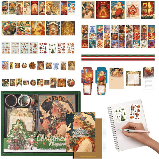 Christmas Scrapbook Stickers Decals Sticky Notes Set