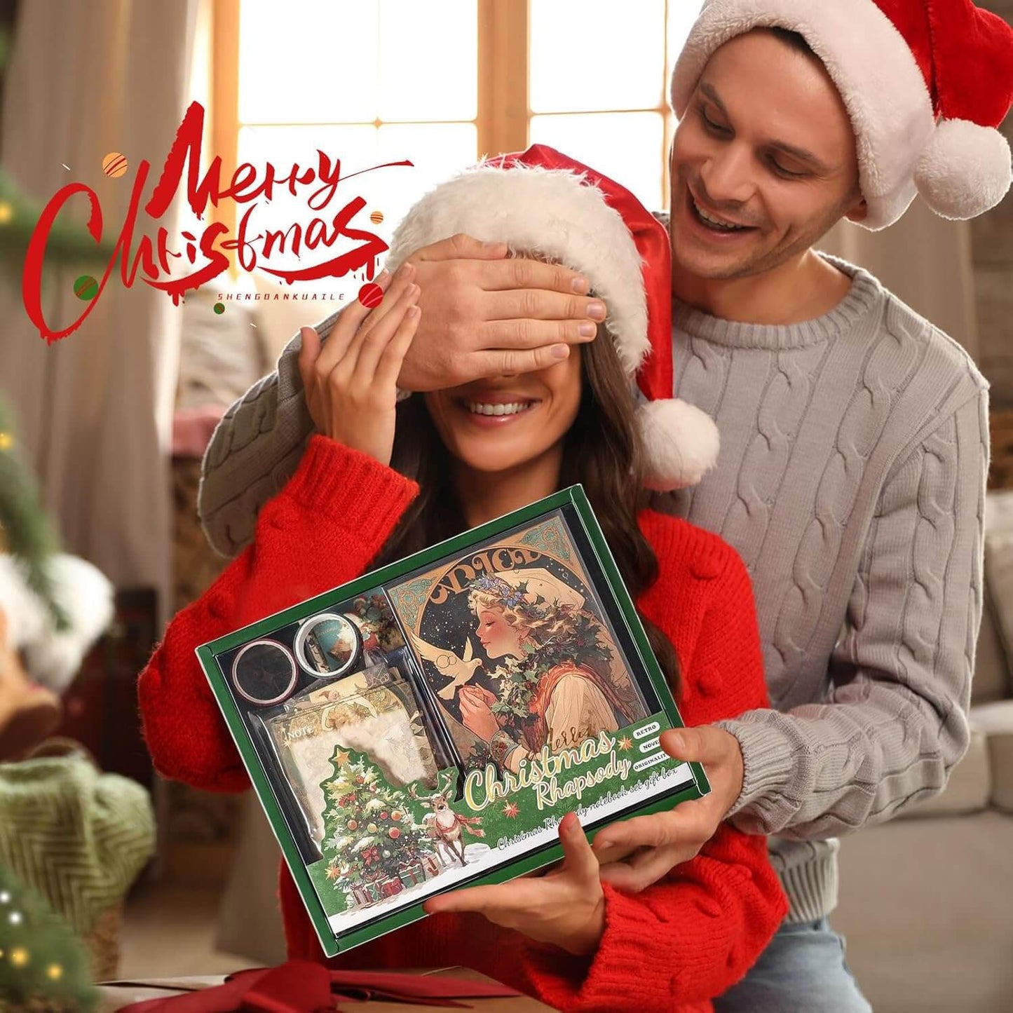 Christmas Scrapbook Stickers Decals Sticky Notes Set