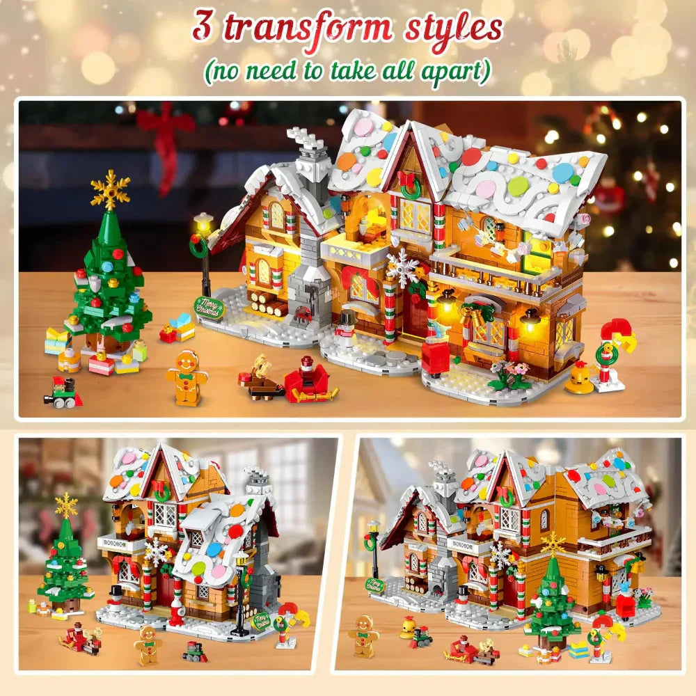 Gingerbread House Building Set with LED Lights