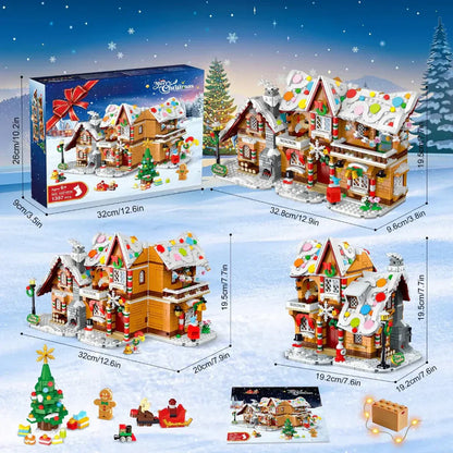 Gingerbread House Building Set with LED Lights